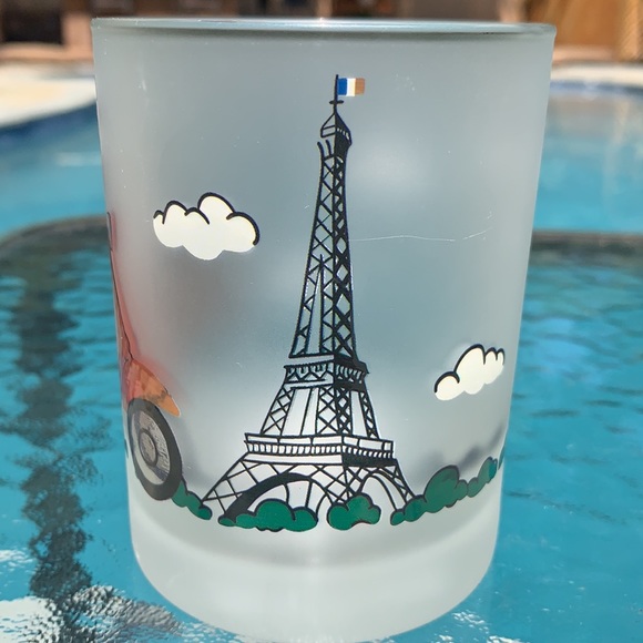 New Frosted French Bulldog Drinking Glass in Paris - Picture 5 of 8
